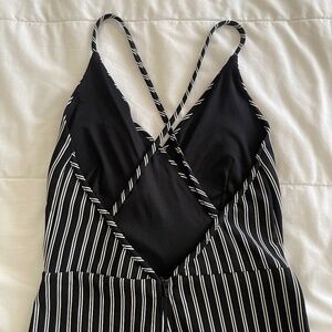 Black/white jumpsuit